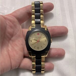 Kate Spade black and gold watch